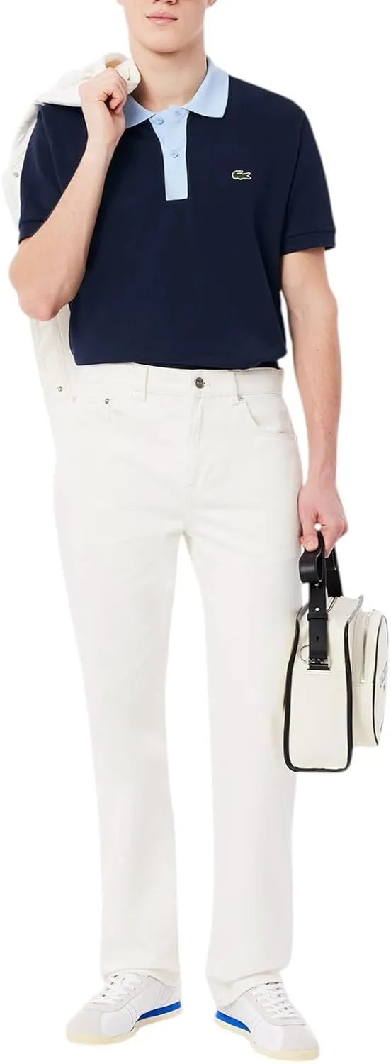 Lacoste Men's Classic Fit Contrast Pique Polo