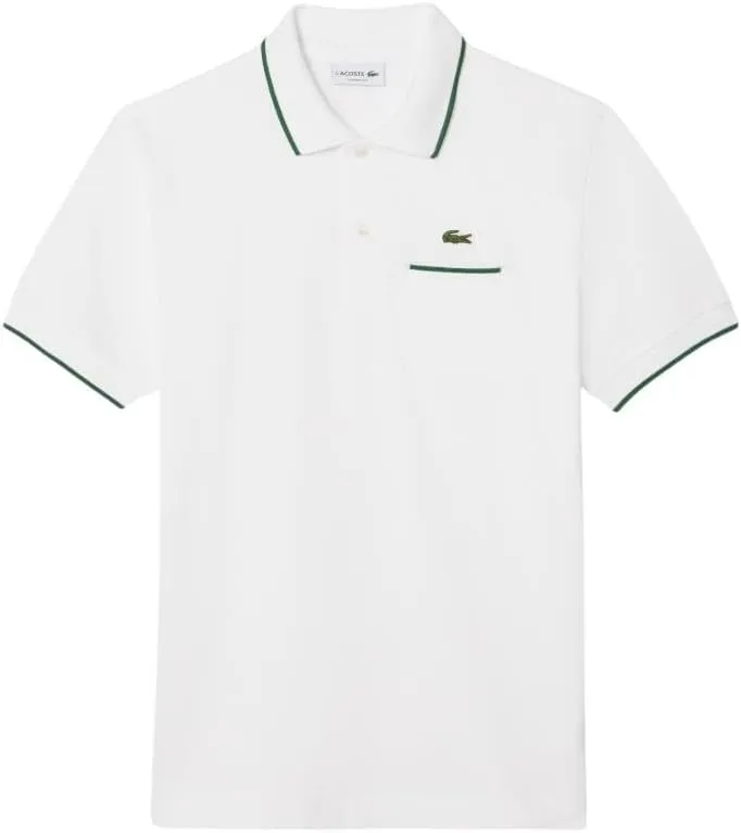 Lacoste Men's Classic Fit Contrast Pique Polo