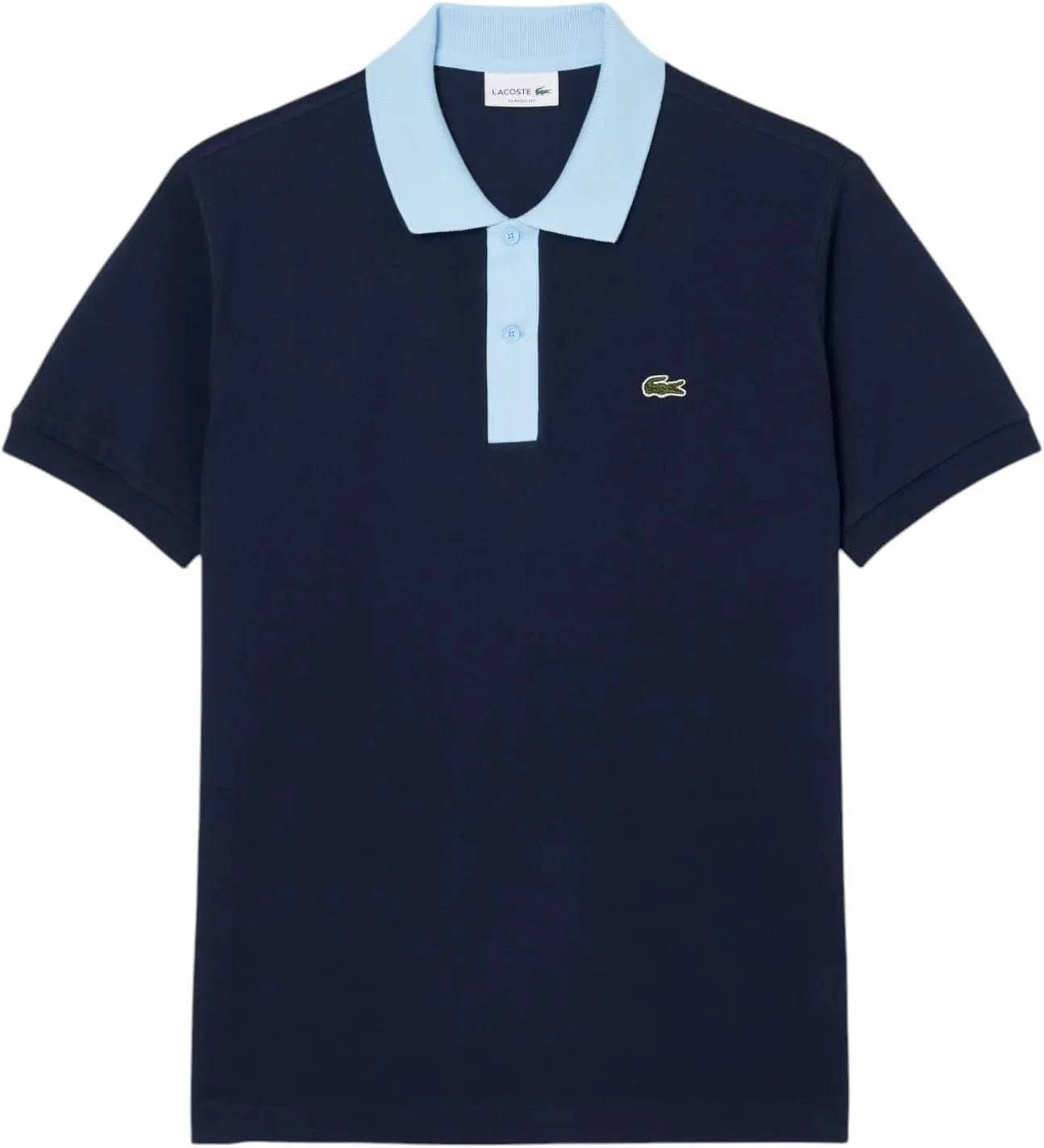 Lacoste Men's Classic Fit Contrast Pique Polo