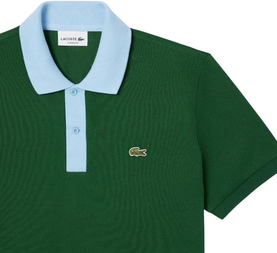 Lacoste Men's Classic Fit Contrast Pique Polo