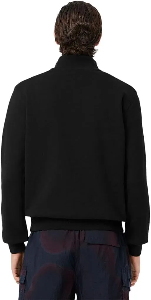 Lacoste Men's Non-Brushed Fleece Quarter Zip