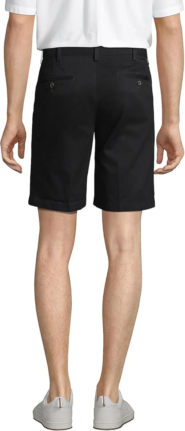 Lands' End Men's Comfort Waist Pleated 9" No Iron Chino Shorts