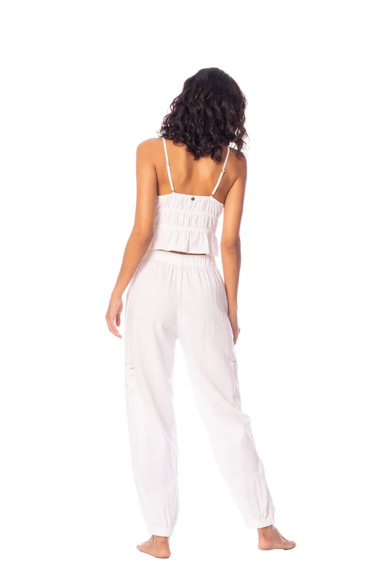 Laos Solid Adele Crop Top