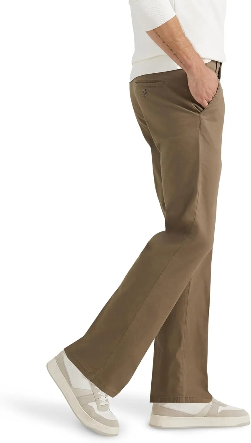 Lee Men's Extreme Motion Flat Front Regular Straight Pant