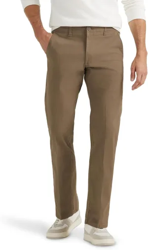 Lee Men's Extreme Motion Flat Front Regular Straight Pant