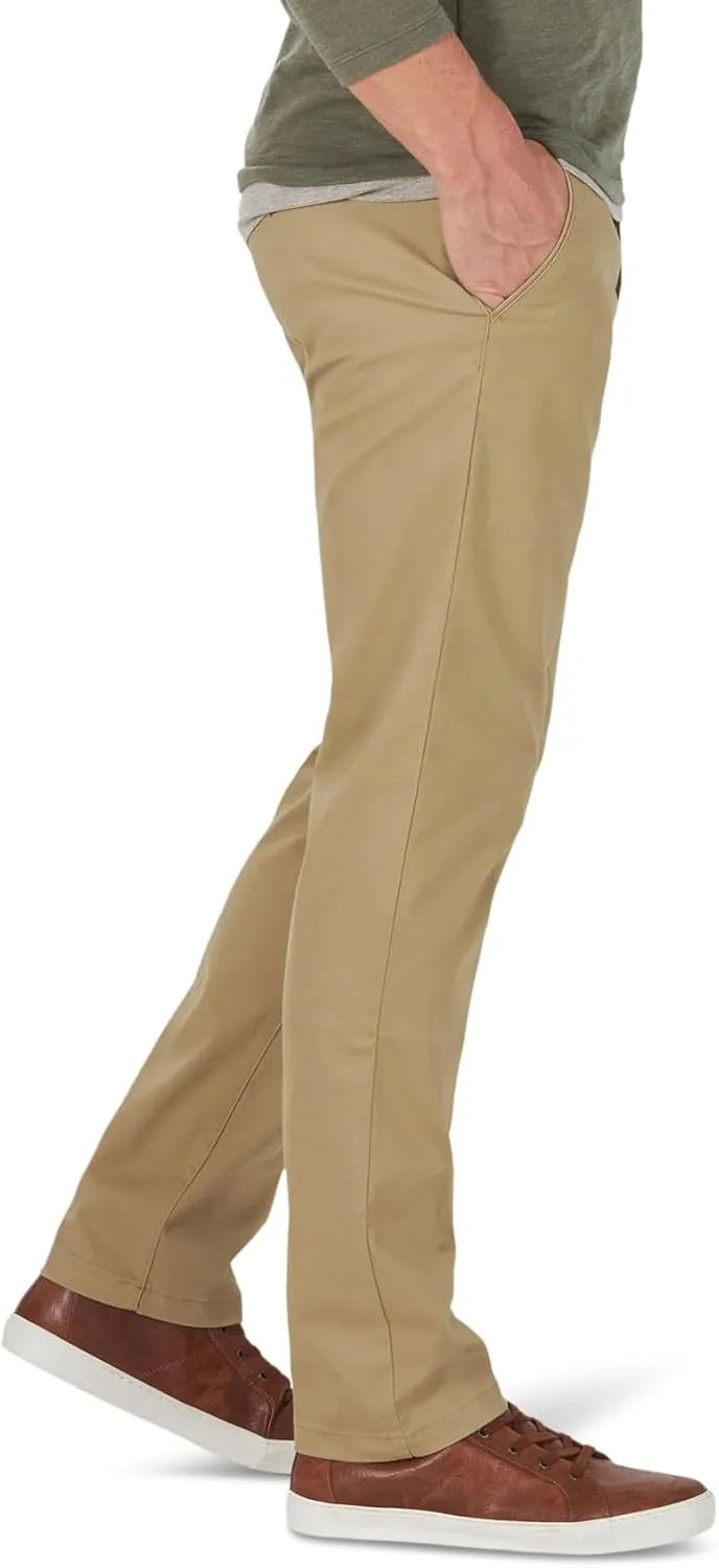 Lee Men's Extreme Motion Flat Front Slim Straight Pant