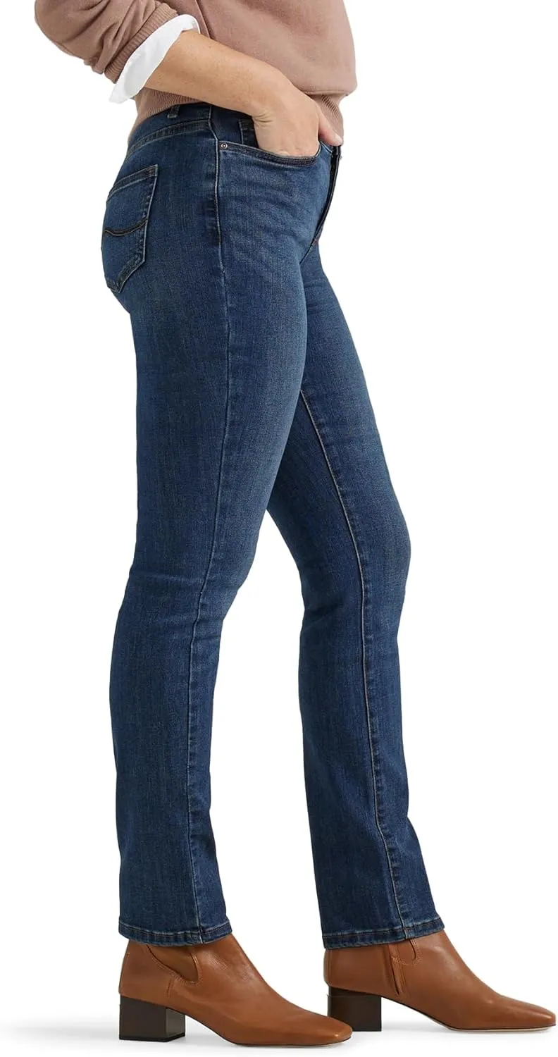 Lee Women's Ultra Lux Comfort with Flex Motion Straight Leg Jean
