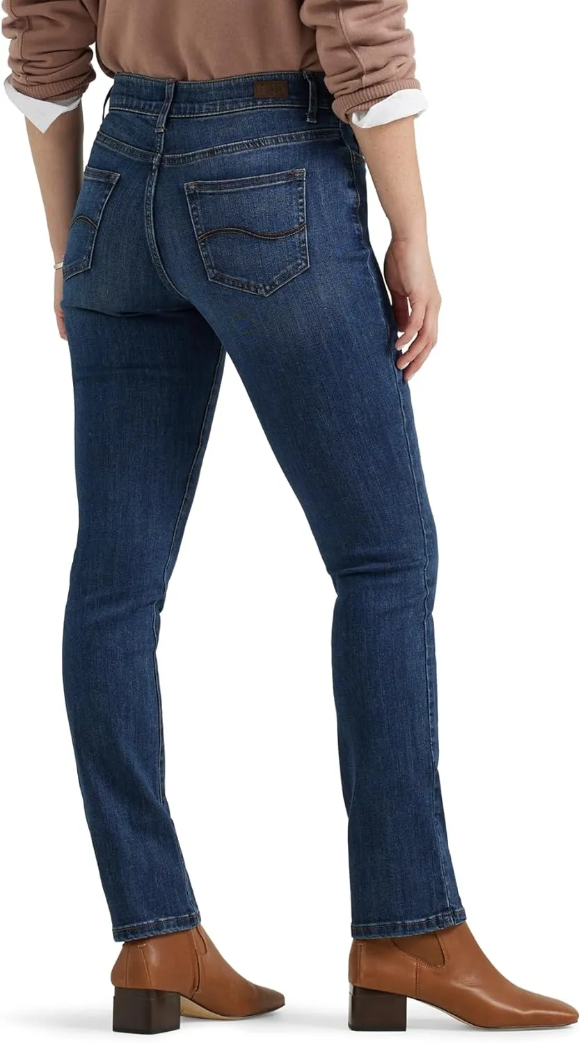 Lee Women's Ultra Lux Comfort with Flex Motion Straight Leg Jean