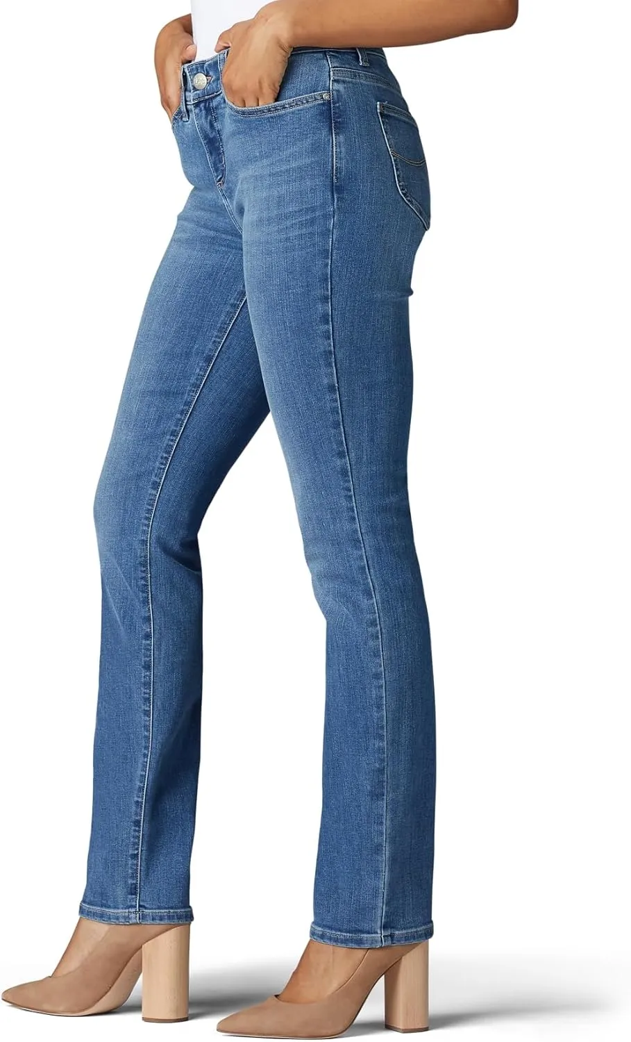 Lee Women's Ultra Lux Comfort with Flex Motion Straight Leg Jean