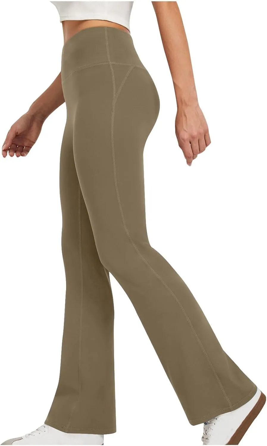 Leggings for Women Tummy Control Baggy High Waisted Flare Pants Athletic Stretch Yoga Lightweight Workout Pants