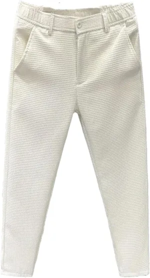 Leisure Summer Solid Zipper Pocket Men's High Waist Elastic Slim Fit Straight Nine Split Pants