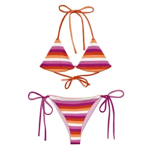 Lesbian Flag String Bikini