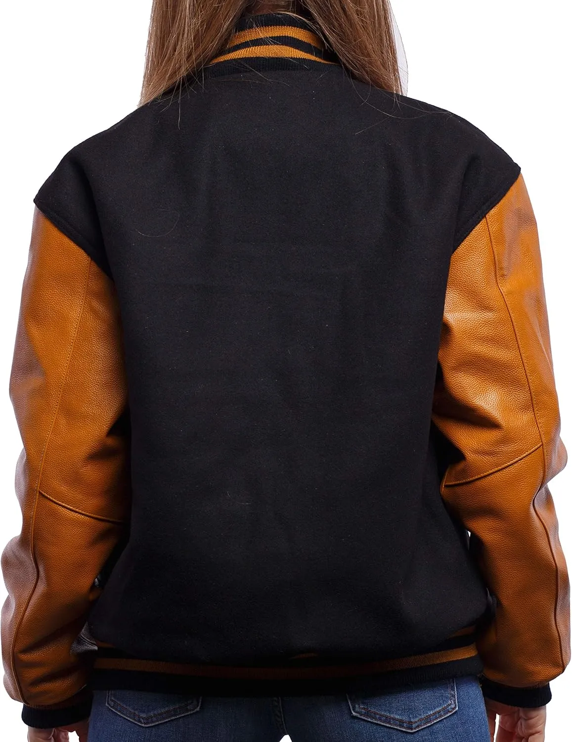Letterman Jacket (16 Color Options) S to 5XL (Wool, Leather Sleeves)