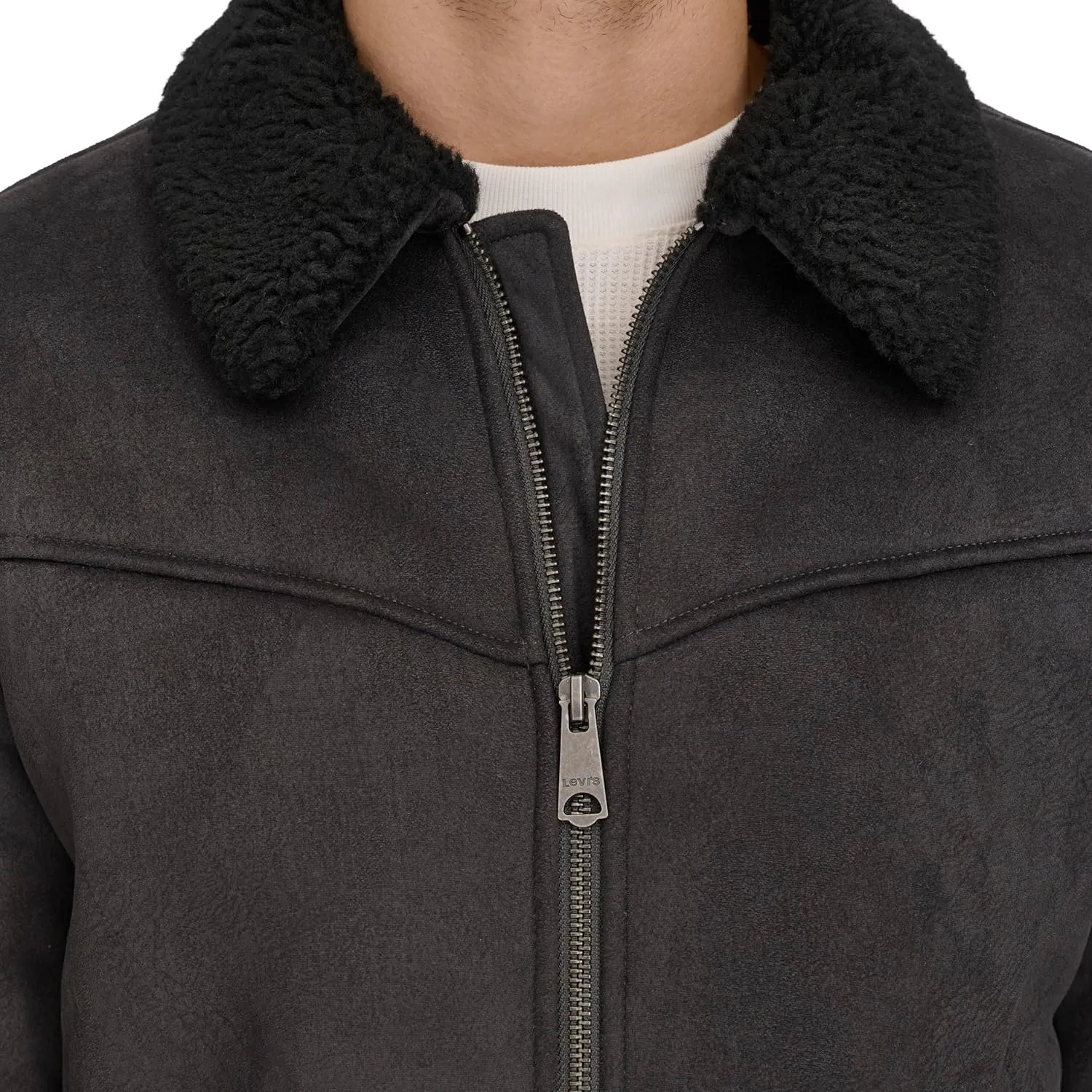 Levi's Men's Faux Shearling Western Bomber Jacket
