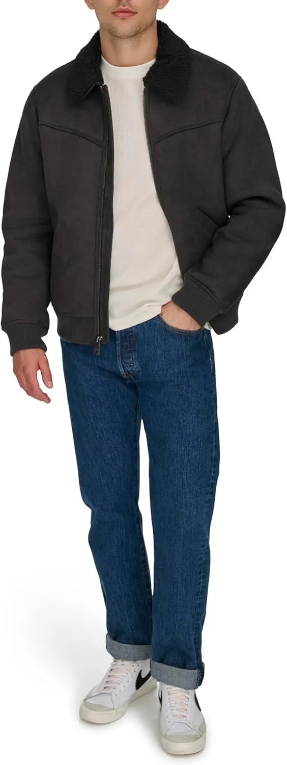 Levi's Men's Faux Shearling Western Bomber Jacket