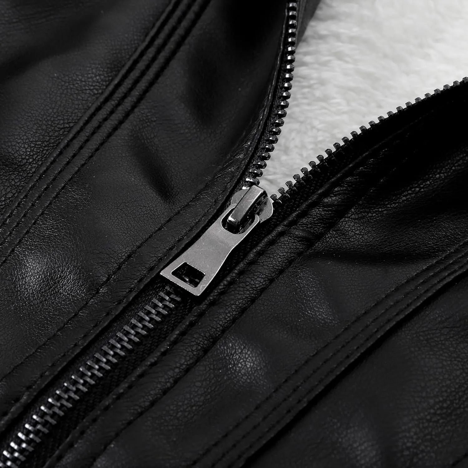 LJYH Boy's Collar Faux Motorcycle Leather Jacket Kids Biker Coats