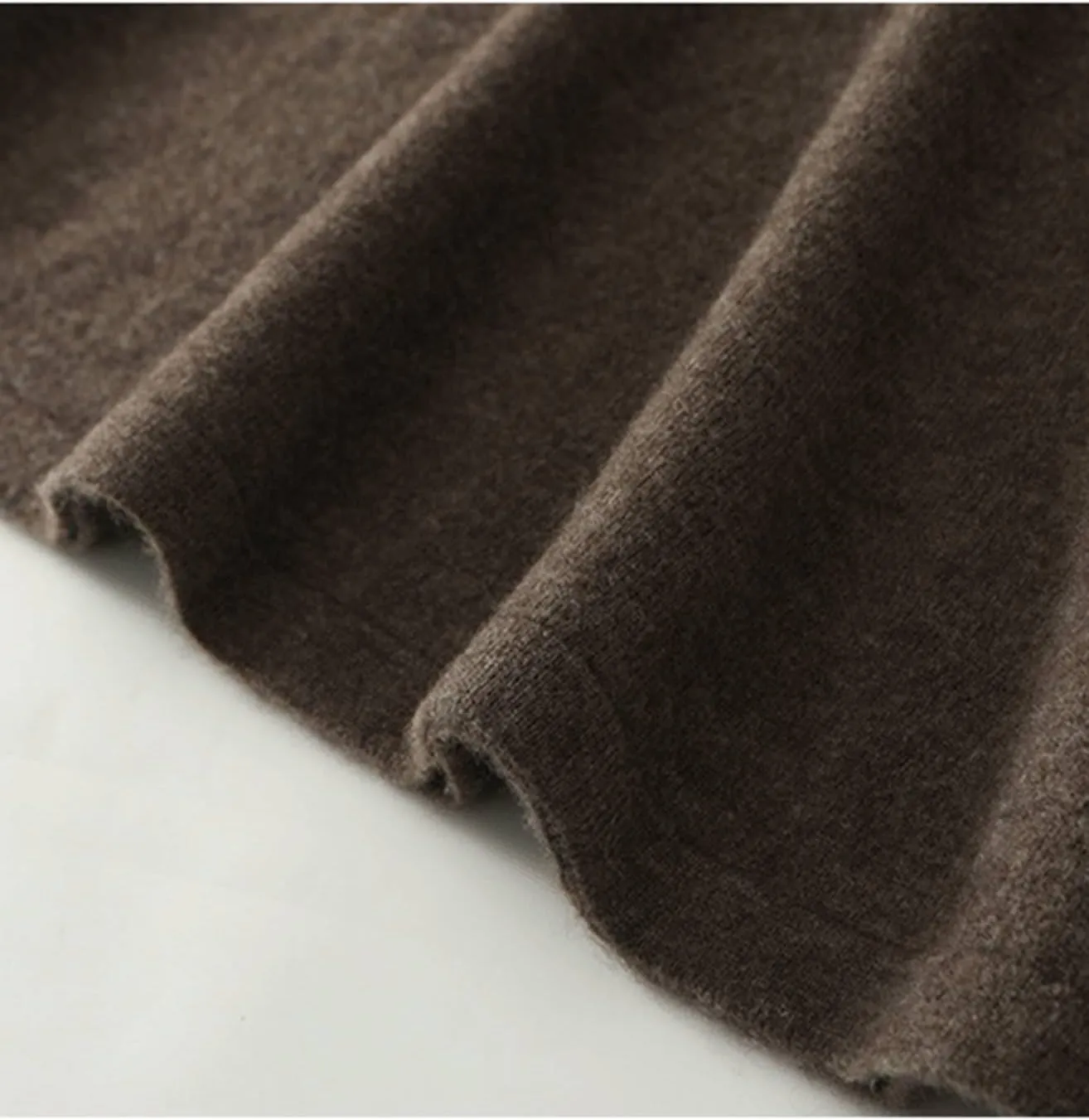 Long Skirt Women's Autumn Winter 100% Merino Wool Knit Skirt Girl's Ribbed Elastic Pleated Fishtail Skirts