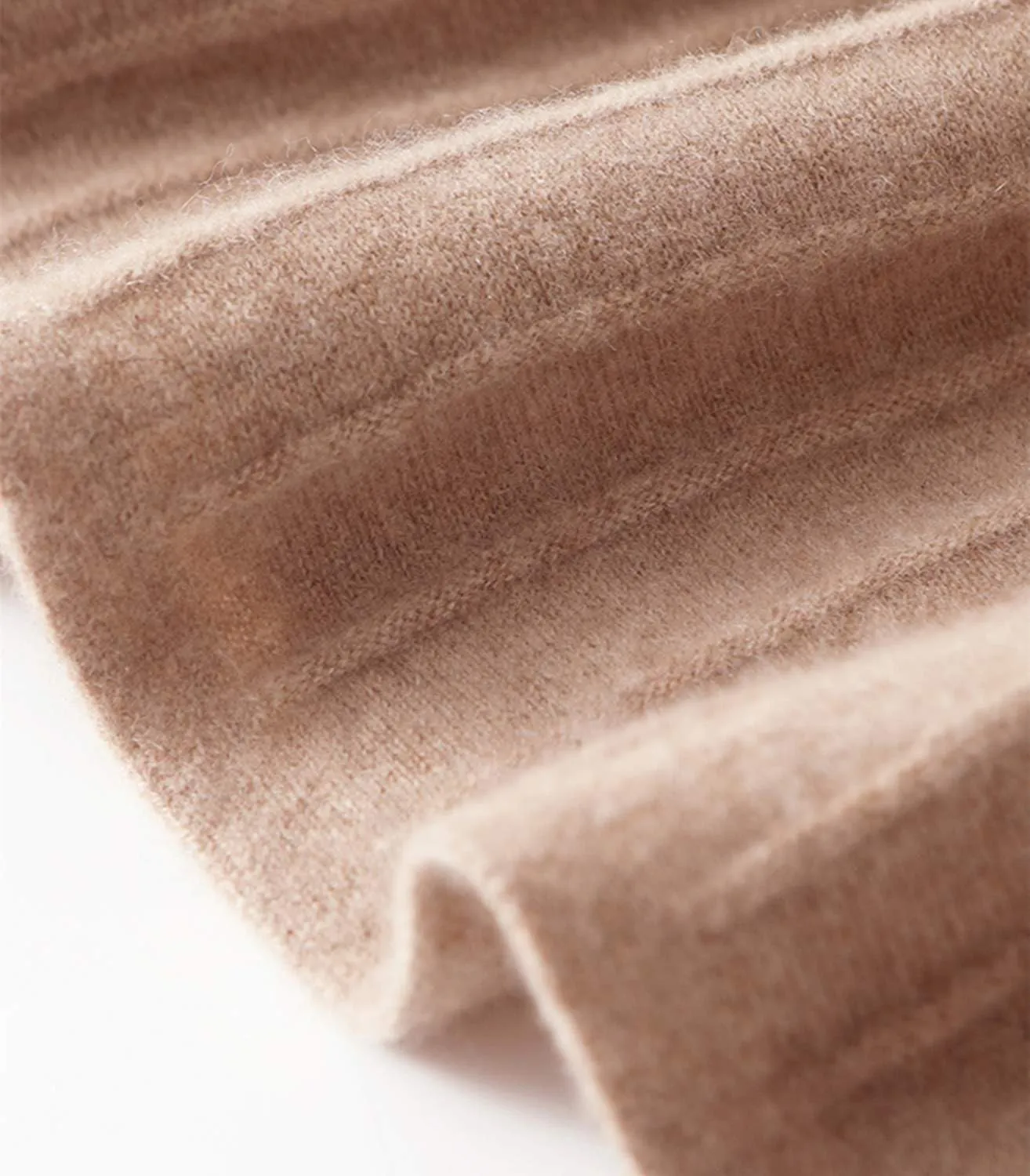 Long Skirt Women's Fall Winter 100% Merino Wool Knitted Skirt Ribbed Elastic Waist Fishtail Skirts