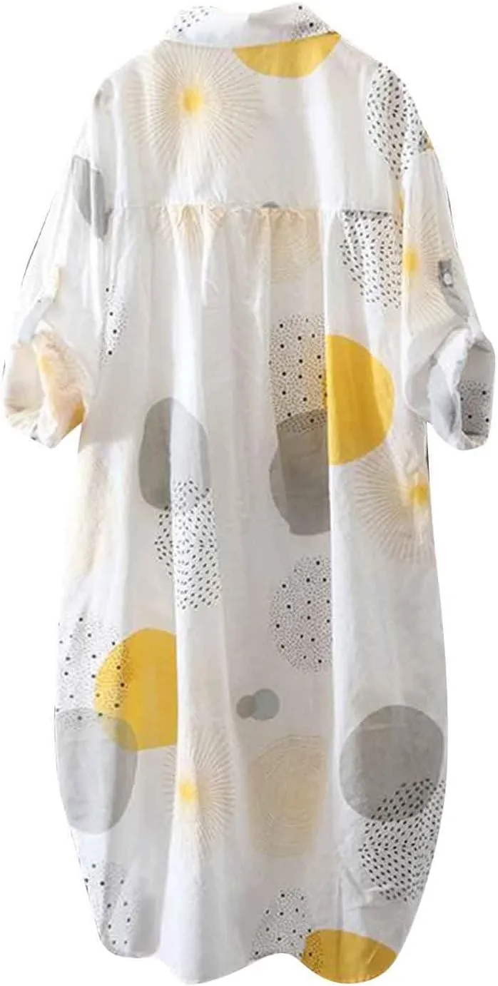 Long Sleeve Shirts for Women,2024 Spring Summer Dressy Casual Button Down Plus Size Tops Office Work Blouses