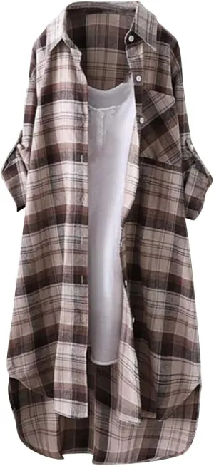 Long Sleeve Shirts for Women,2024 Spring Summer Dressy Casual Button Down Plus Size Tops Office Work Blouses