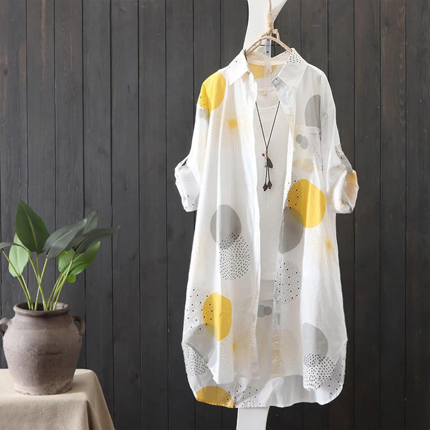 Long Sleeve Shirts for Women,2024 Spring Summer Dressy Casual Button Down Plus Size Tops Office Work Blouses
