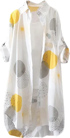Long Sleeve Shirts for Women,2024 Spring Summer Dressy Casual Button Down Plus Size Tops Office Work Blouses