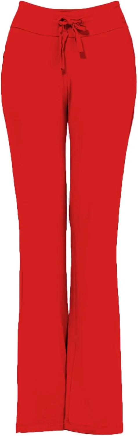 Loose Yoga Pants for Women Casual Trendy Solid Color Drawstring Trousers Elegant High Waist Wide Leg Long Pants 2025