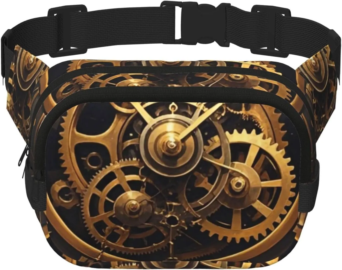 Lost in Time Print Crossbody Waist Bag, Adjustable Everywhere Fanny Packs for Men&Women/Traveling/Outdoors/Hiking