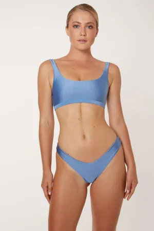 Louisiana Blue Shine Bralette Bikini Top