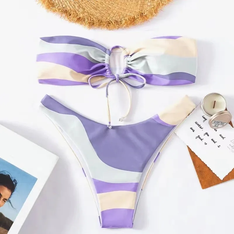 Lucy Bandeau Bikini Set