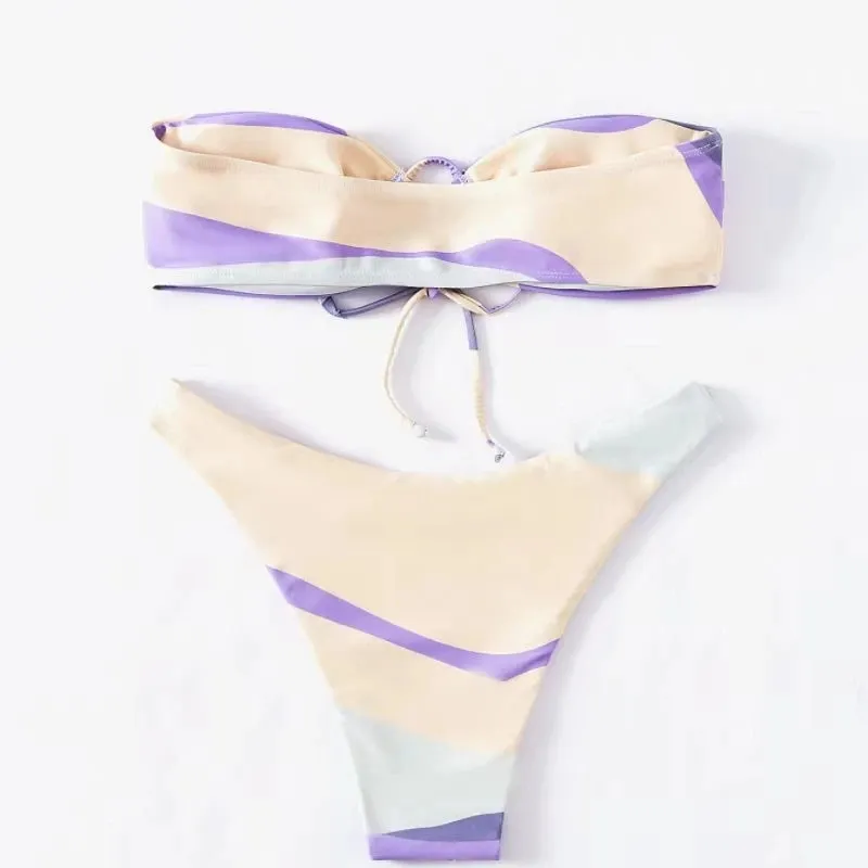 Lucy Bandeau Bikini Set