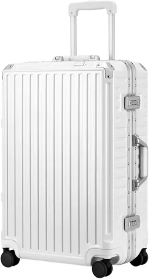 Luggage Suitcase Hard Shell Luggage With Aluminum FrameNo Zipper Suitcase With Spinner Wheels Trolley Suitcase (Color : B, Size : 26in)