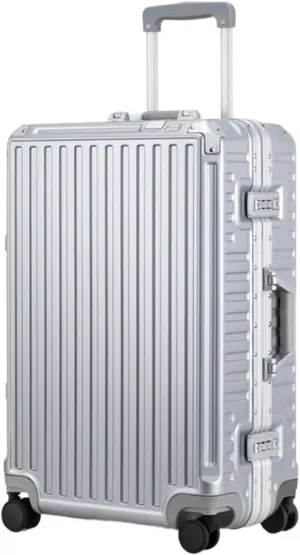 Luggage Suitcase Hard Shell Luggage With Aluminum FrameNo Zipper Suitcase With Spinner Wheels Trolley Suitcase (Color : F, Size : 26in)