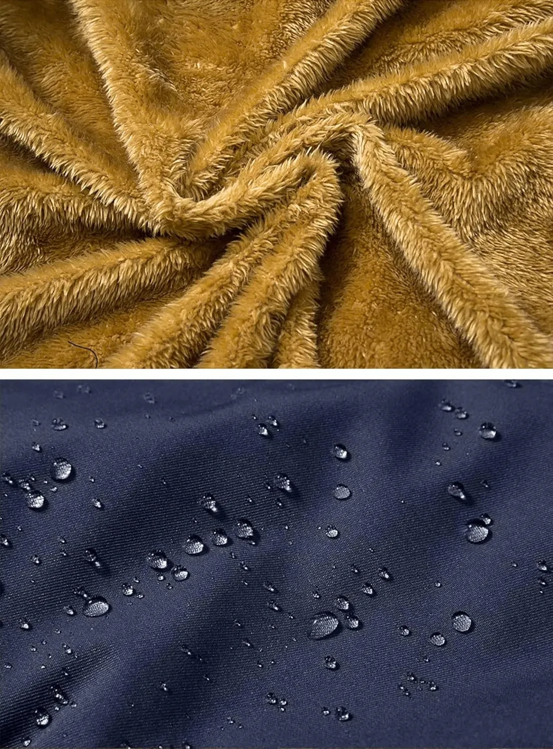 MAGNIVIT Men's Winter Jacket Puffer Coats Thicken Warm Fur Down Parka Jcket with Removable Hood