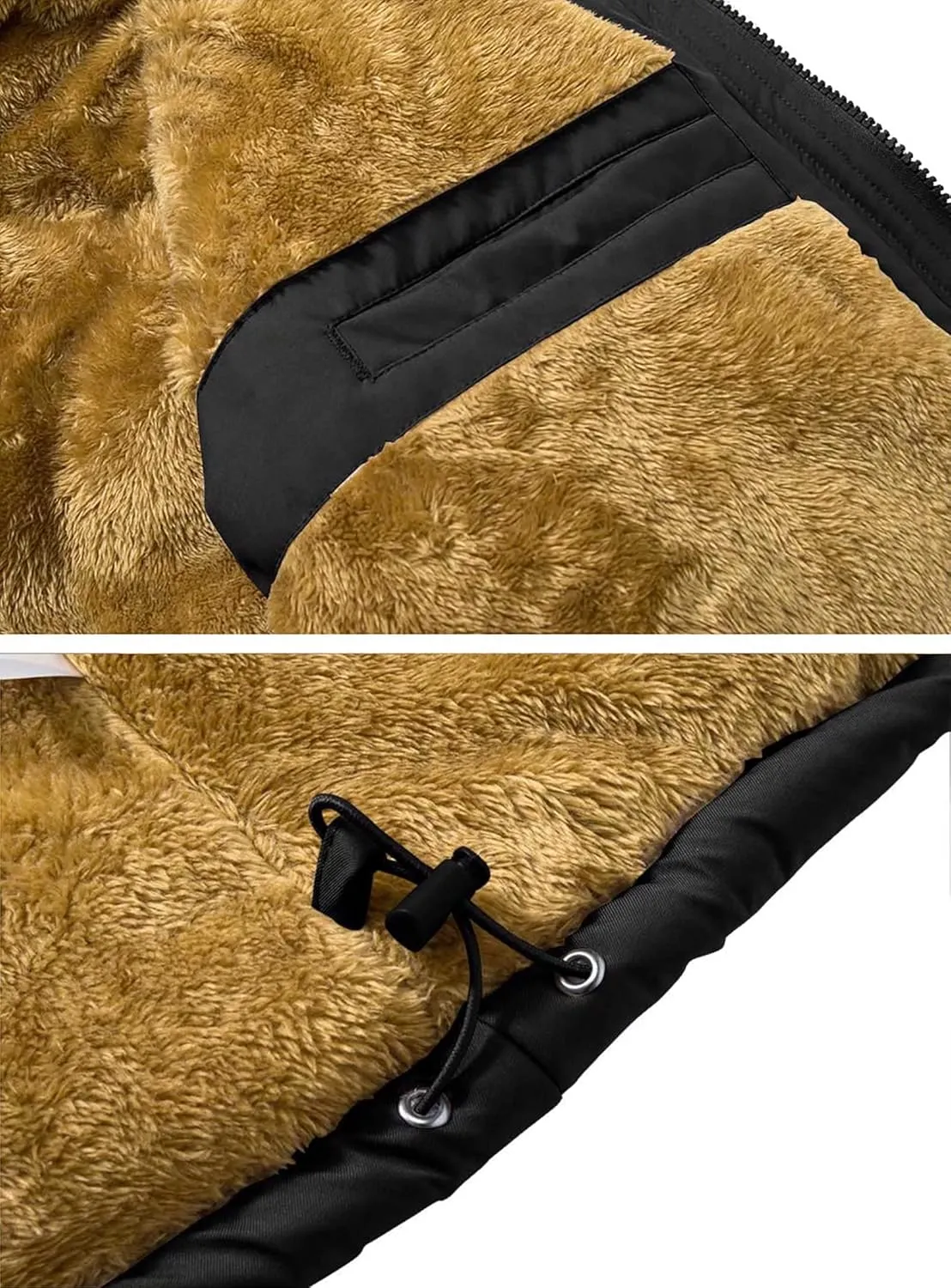 MAGNIVIT Men's Winter Jacket Puffer Coats Thicken Warm Fur Down Parka Jcket with Removable Hood