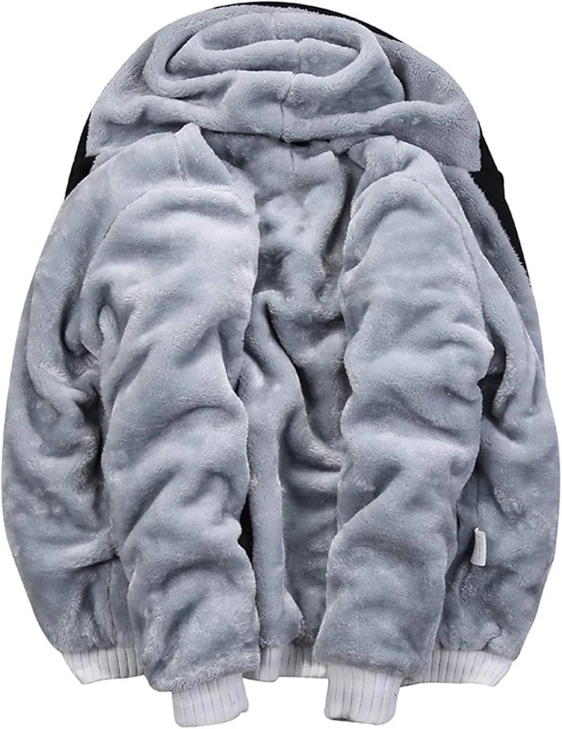 MANLUODANNI Men's Casual Hooed Hoodies Thick Wool Warm Winter Jacket Coats