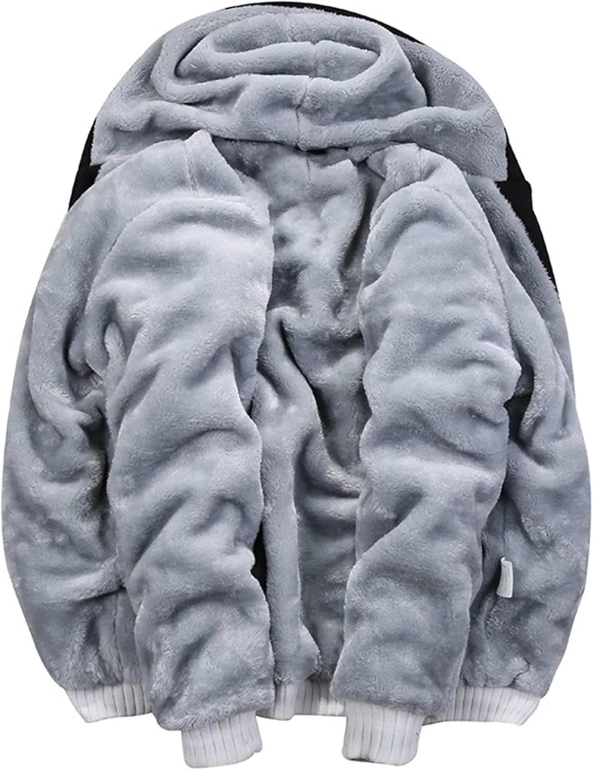 MANLUODANNI Men's Casual Hooed Hoodies Thick Wool Warm Winter Jacket Coats