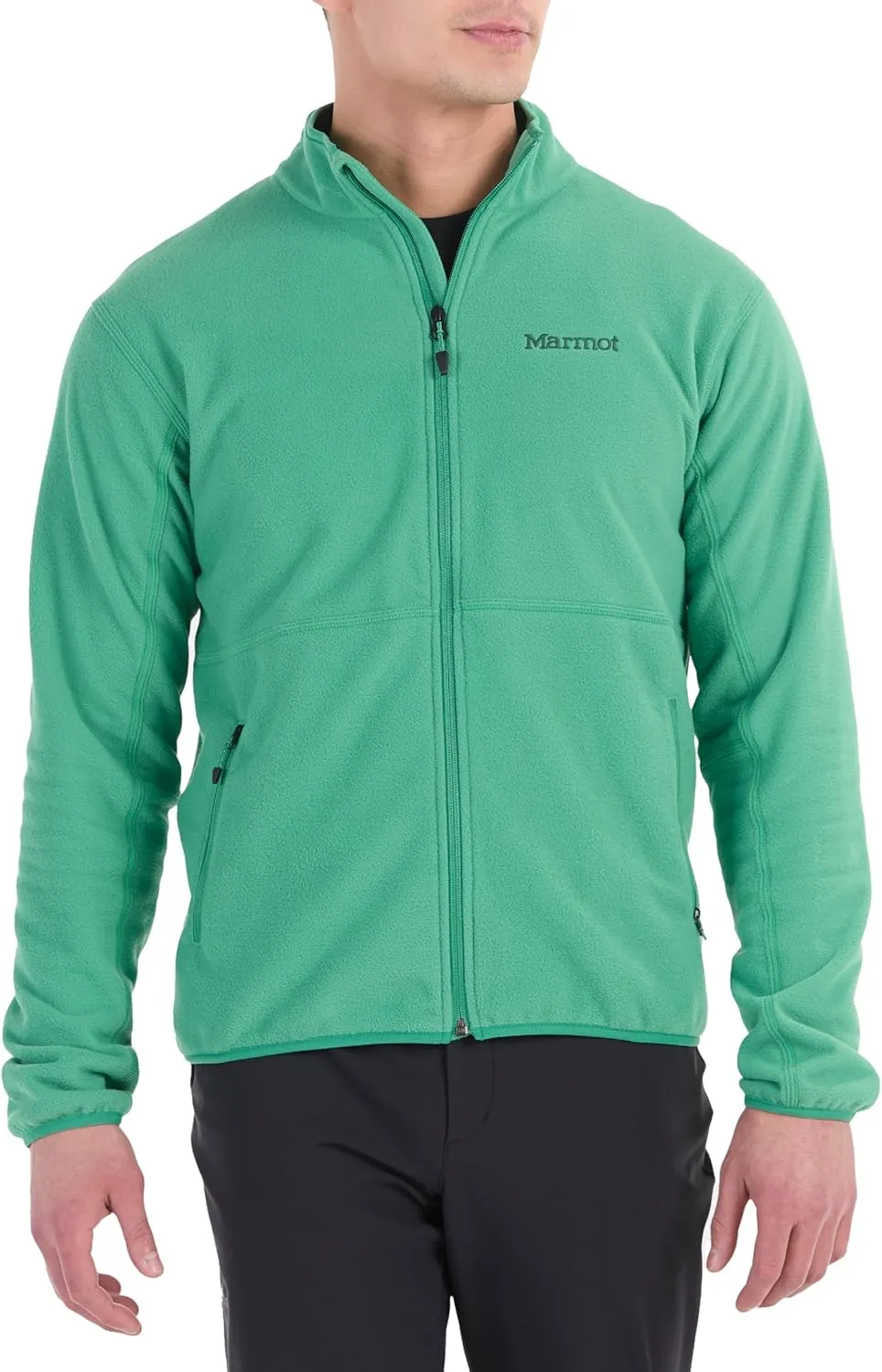 MARMOT Men's Rocklin Full-Zip Jacket - Classic, Warm, Lightweight 100-Weight Fleece Layer
