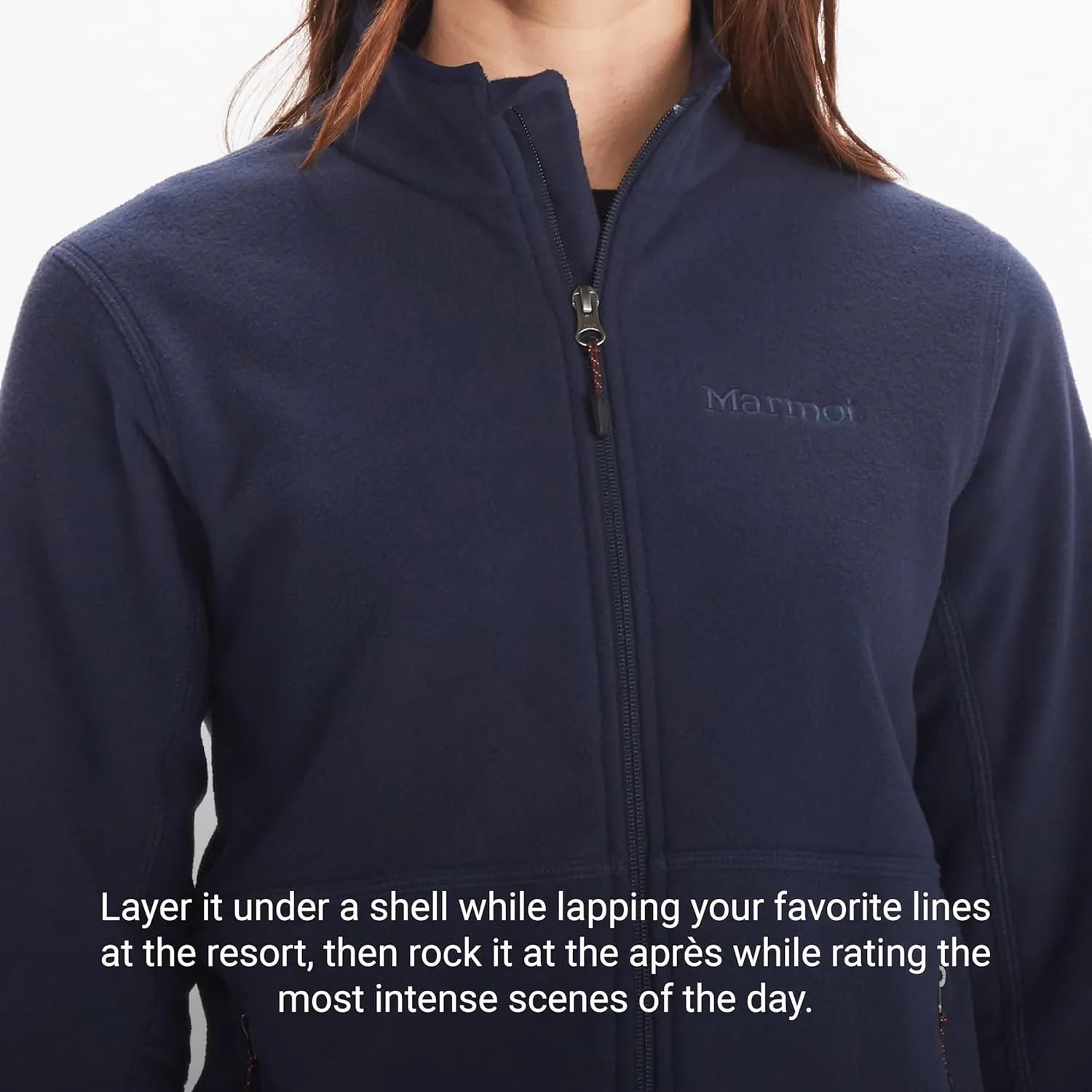 MARMOT Women's Rocklin Full-Zip Jacket - Classic, Warm, Lightweight 100-Weight Fleece Layer