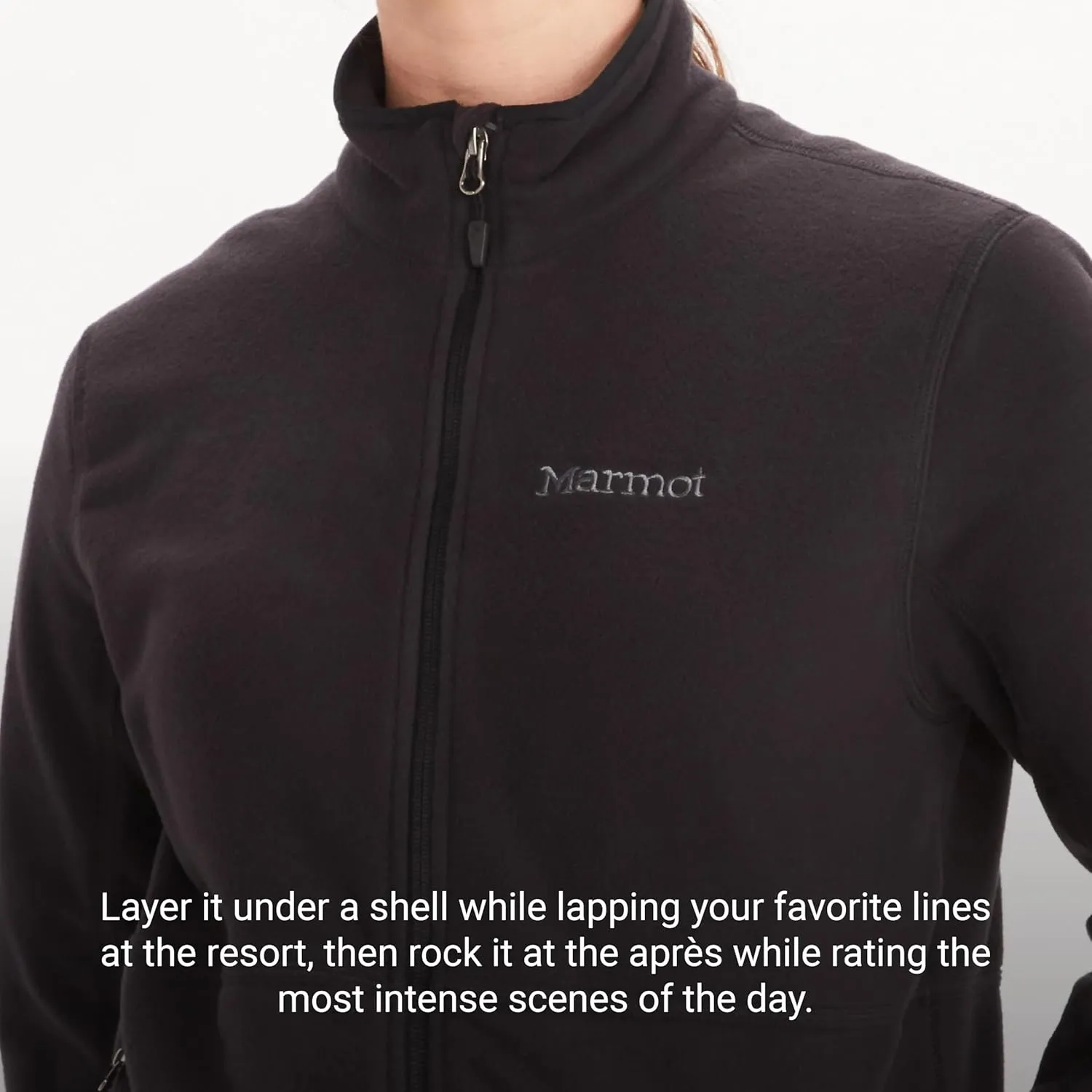 MARMOT Women's Rocklin Full-Zip Jacket - Classic, Warm, Lightweight 100-Weight Fleece Layer