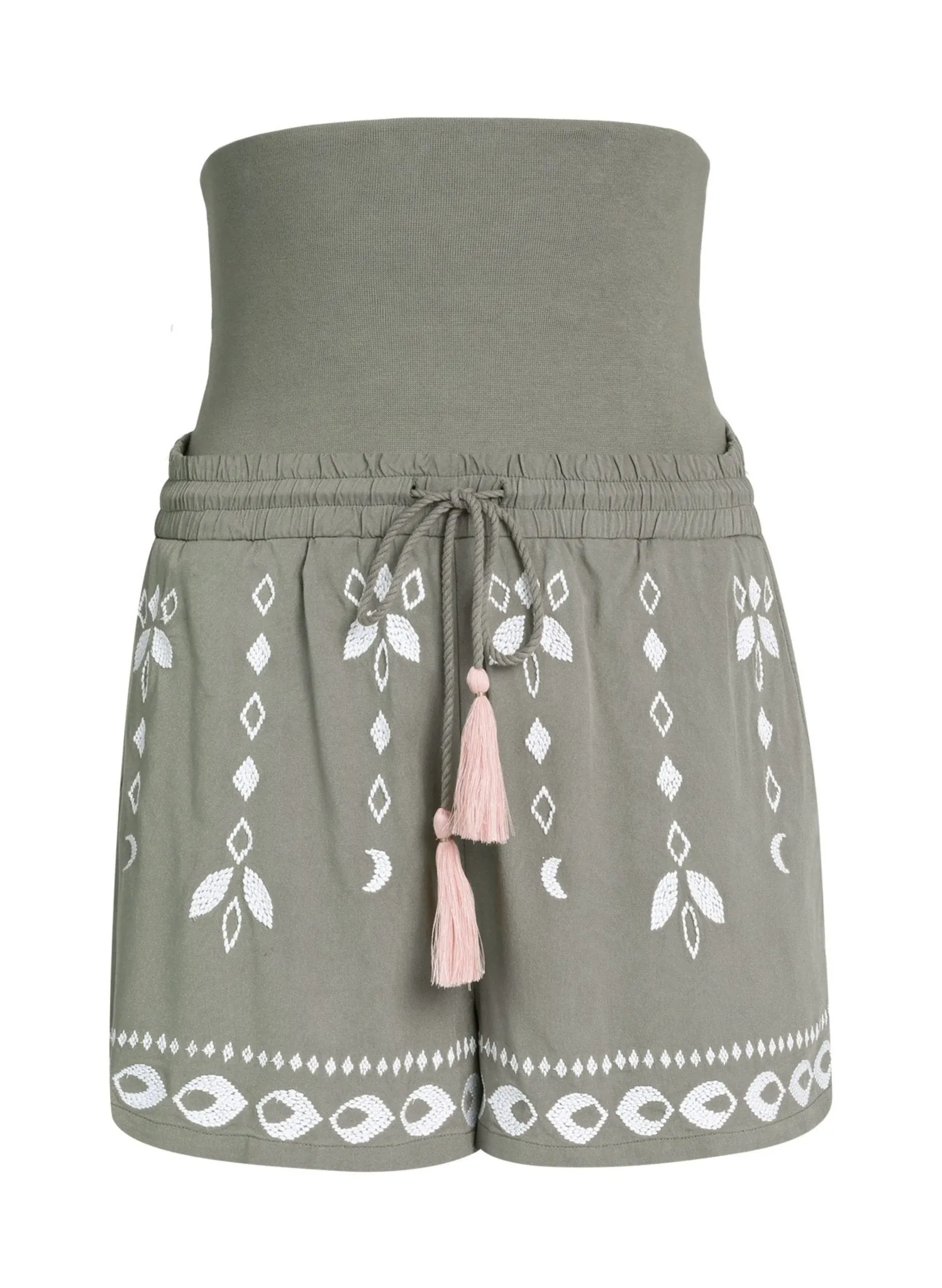 Maternity Shorts Summer Capital in Khaki