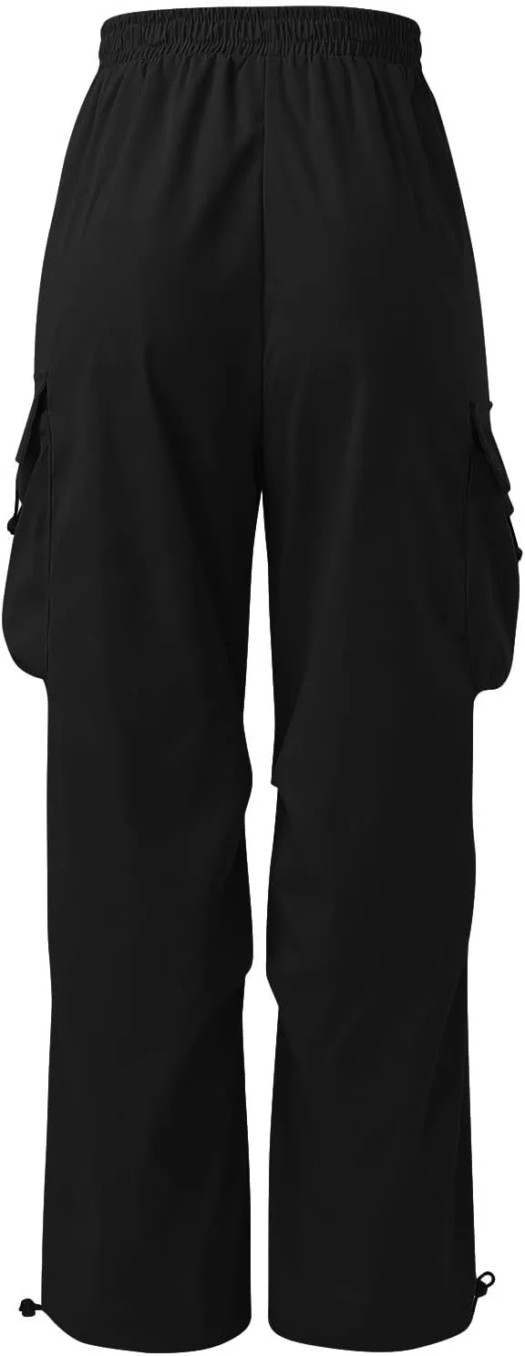 Men Baggy Cargo Pants Trendy Casual Parachute Pants Loose Harem Joggers Streetwear Drawstring Sweatpants with Pocket