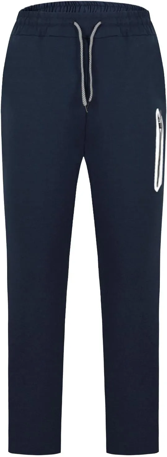 Men Jogger Pants Gym Slim Fit Elastic Waist Drawstring Sweatpants with Pocket Athletic Pants for Training Running