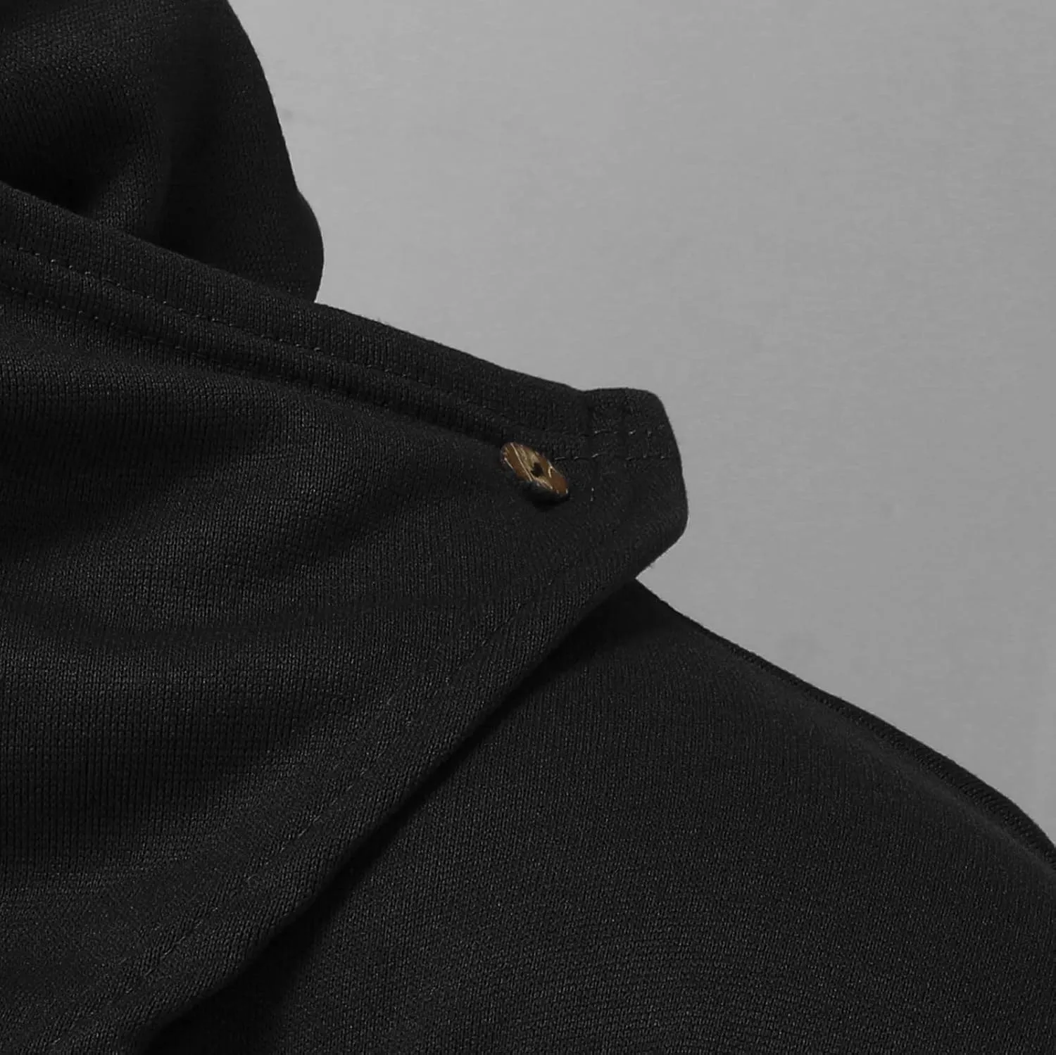 Men Lightweight Casual Cape Cloak Long Length Irregular Hem Pullover Overcoat Hip Hop Slim Poncho Sweatshirt Coat