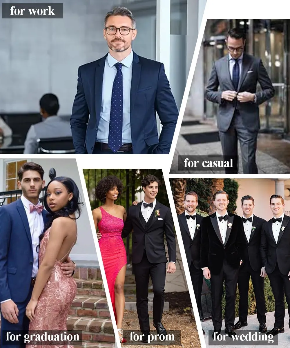 Men Suits 3 Pieces Set Slim Fit Prom Suit Tuxedo Business Formal Suit Wedding Suit Jacket Vest and Pant Suits