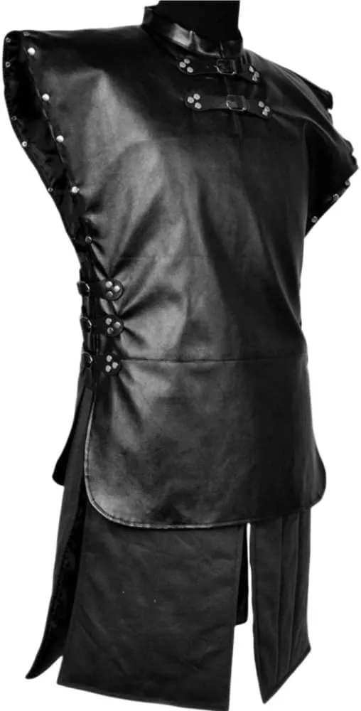 Men Targaryen Daemon Cosplay Tunic Jacket Cape Black Uniform Prince Jon Halloween Costume Cloak Outfit