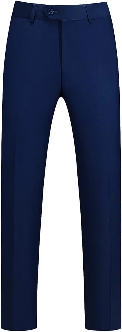 Mens 3 Piece Suits Slim Fit One Button Tuxedo Suits for Men Solid Business Casual for Wedding Blazer Pants Vest Suit Set