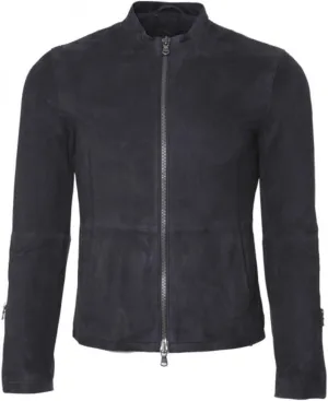 Mens Brown Black Leather Jacket  James Daniel Craig Bond Suede Bomber Jackets for Men - Leather Jacket Men