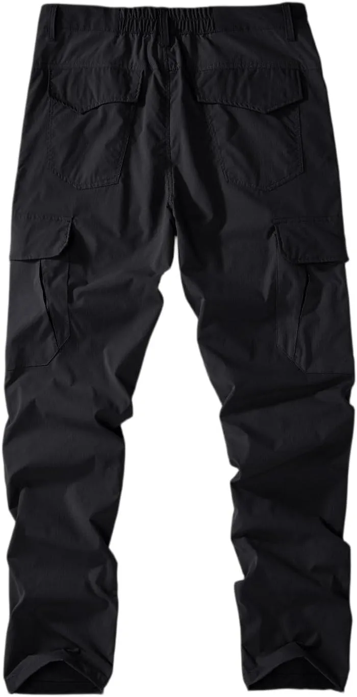 Men's Cargo Hiking Pants Lightweight Water Resistant Quick Dry Outdoor Travel Climbing Work Pants 2025