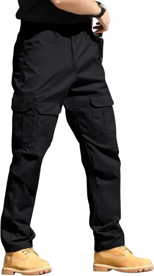 Men's Cargo Hiking Pants Lightweight Water Resistant Quick Dry Outdoor Travel Climbing Work Pants 2025
